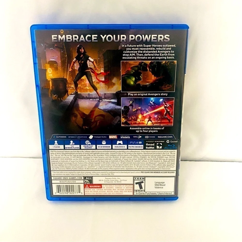 Marvel Avengers Limited Edition - Sony PS4 Was Grandson Used A Coupe Times